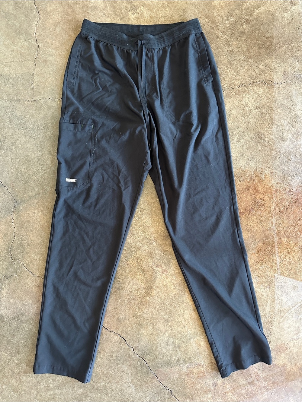 Grey's Anatomy Men's Black Cargo Scrub Pants
